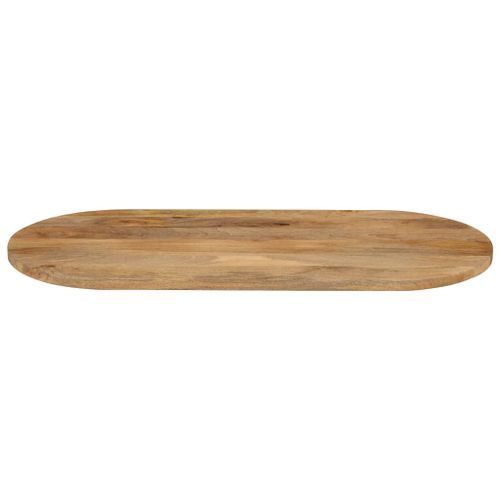 Dessus de table 110x40x2,5 cm ovale bois massif de manguier - Photo n°3; ?>