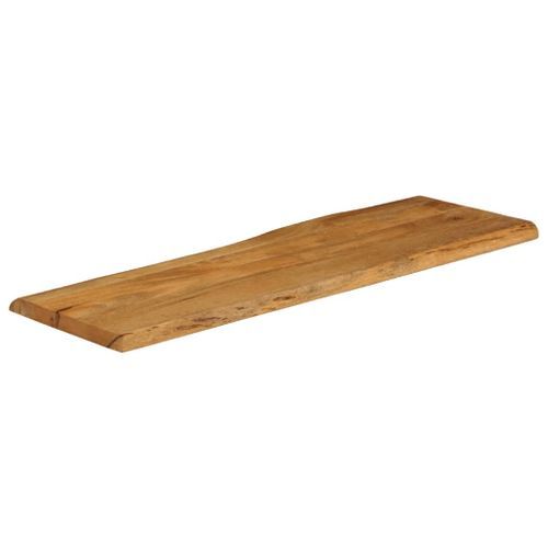 Dessus de table 110x40x3,8 cm bord vivant bois massif manguier - Photo n°2; ?>