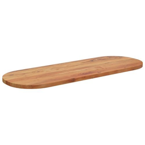 Dessus de table 110x40x3,8 cm ovale bois massif d'acacia - Photo n°3; ?>