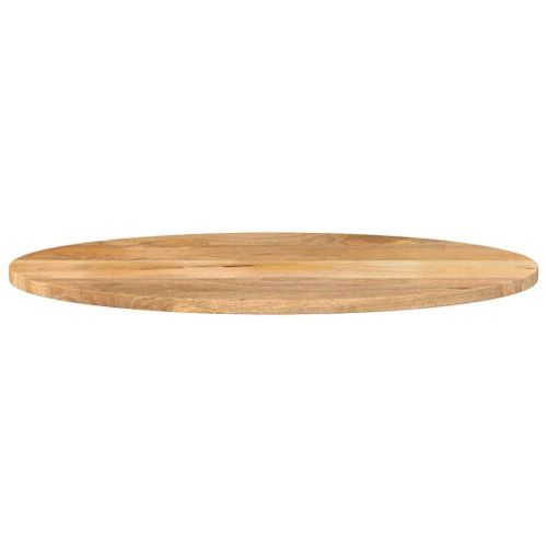 Dessus de table 110x50x2,5 cm ovale bois massif de manguier - Photo n°3; ?>