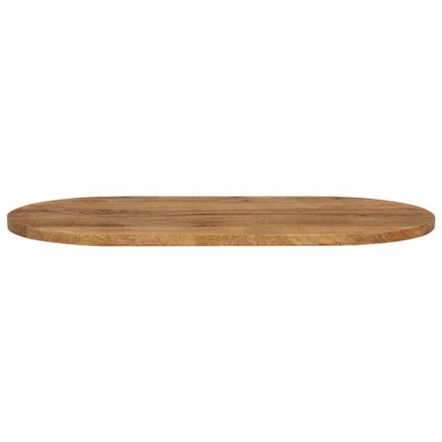 Dessus de table 110x50x3,8 cm ovale bois massif de manguier - Photo n°3; ?>
