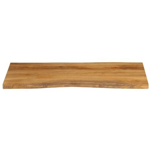 Dessus de table 110x60x2,5 cm bord vivant bois massif manguier - Photo n°3; ?>