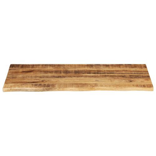 Dessus de table 110x60x3,8cm bord vif bois massif manguier brut - Photo n°3; ?>