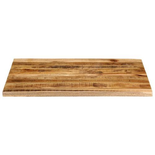 Dessus de table 110x80x2,5 cm bord vivant bois massif manguier - Photo n°3; ?>