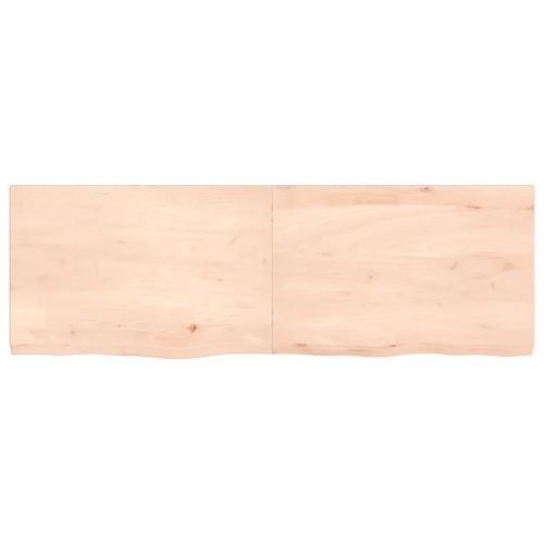 Dessus de table 120x40x4 cm bois de chêne massif non traité - Photo n°3; ?>