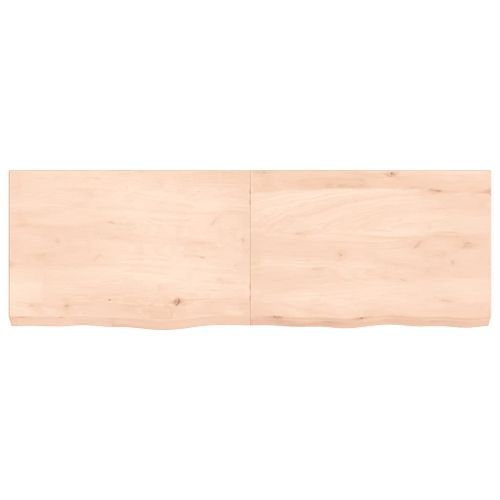 Dessus de table 120x40x6 cm bois de chêne massif non traité - Photo n°3; ?>