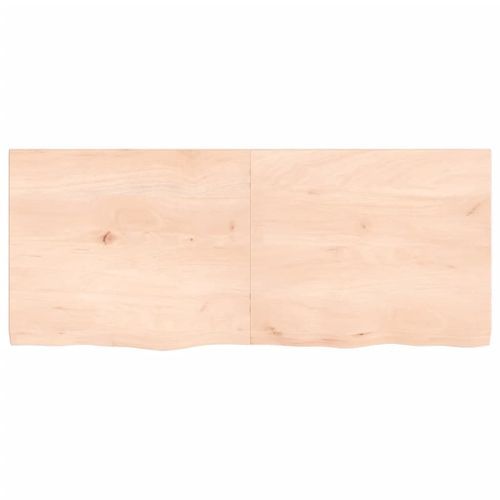 Dessus de table 120x50x4 cm bois de chêne massif non traité - Photo n°3; ?>