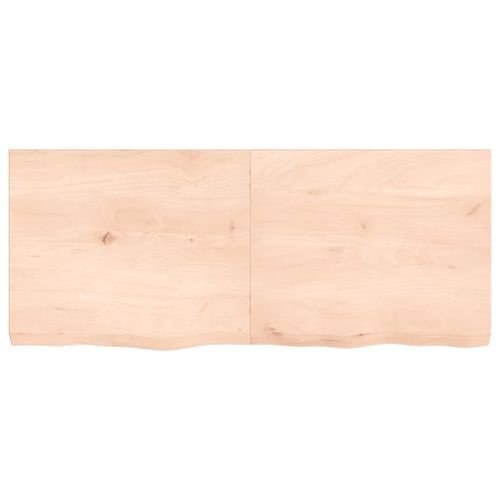 Dessus de table 120x50x6 cm bois de chêne massif non traité - Photo n°3; ?>