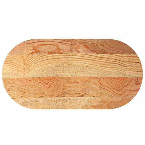 Dessus de table 120x60x2 cm bois de chêne massif ovale - Photo n°2; ?>