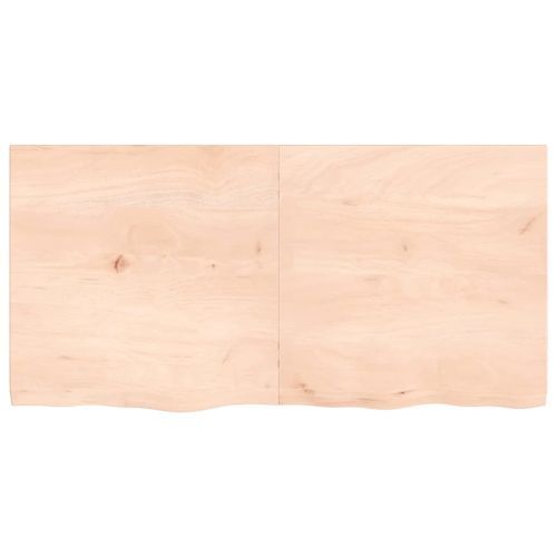 Dessus de table 120x60x4 cm bois de chêne massif non traité - Photo n°3; ?>