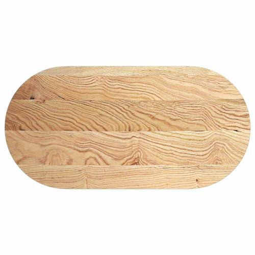 Dessus de table 120x60x4 cm bois de chêne massif ovale - Photo n°2; ?>