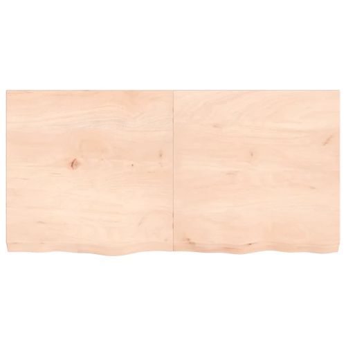 Dessus de table 120x60x6 cm bois de chêne massif non traité - Photo n°3; ?>