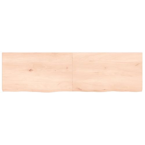 Dessus de table 140x40x4 cm bois de chêne massif non traité - Photo n°3; ?>