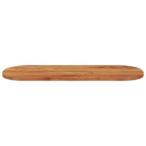 Dessus de table 140x50x2,5 cm ovale bois massif d'acacia - Photo n°3; ?>