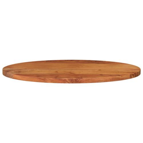 Dessus de table 140x50x2,5 cm ovale bois massif d'acacia - Photo n°3; ?>