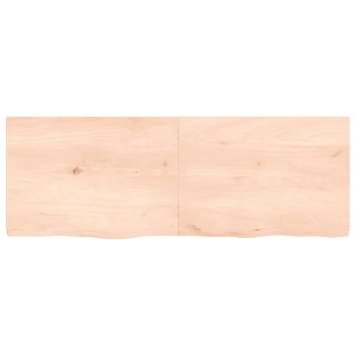 Dessus de table 140x50x4 cm bois de chêne massif non traité - Photo n°3; ?>