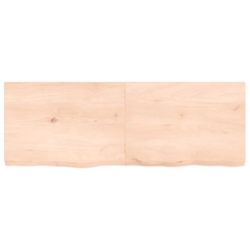 Dessus de table 140x50x6 cm bois de chêne massif non traité - Photo n°3; ?>