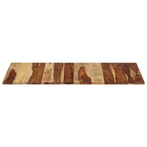 Dessus de table 140x60x(2,5-2,7) cm Bois solide - Photo n°3; ?>