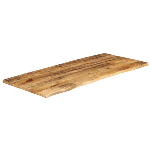 Dessus de table 140x60x2,5 cm bord vivant bois massif manguier - Photo n°2; ?>