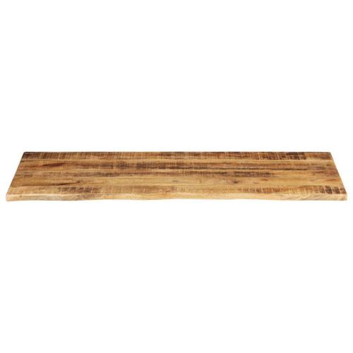 Dessus de table 140x60x2,5 cm bord vivant bois massif manguier - Photo n°3; ?>