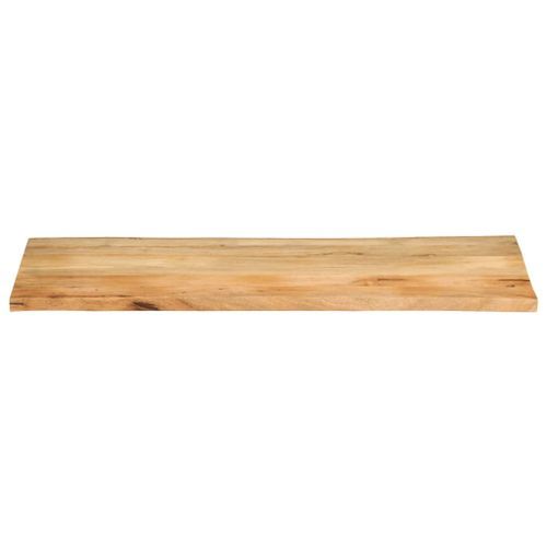 Dessus de table 140x60x2,5 cm bord vivant bois massif manguier - Photo n°3; ?>