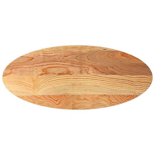 Dessus de table 140x60x2 cm bois de chêne massif ovale - Photo n°2; ?>