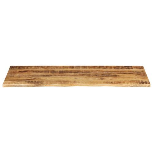 Dessus de table 140x60x3,8 cm bord vivant bois massif manguier - Photo n°3; ?>