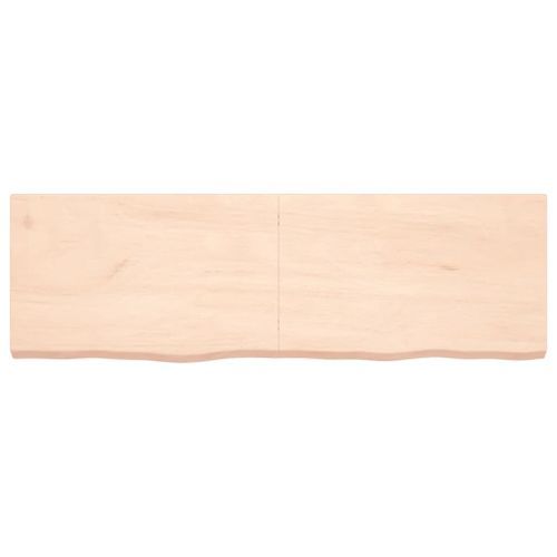 Dessus de table 160x50x6 cm bois de chêne massif non traité - Photo n°3; ?>