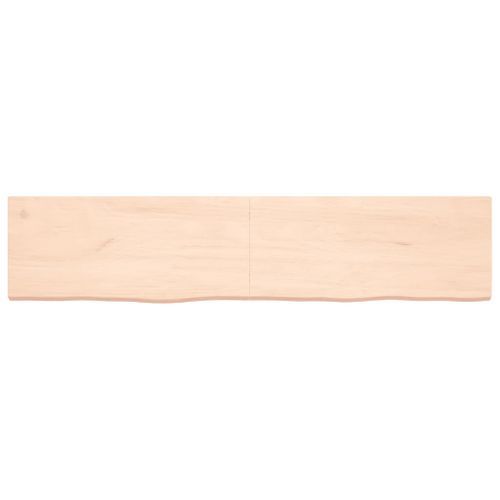 Dessus de table 180x40x4 cm bois de chêne massif non traité - Photo n°3; ?>