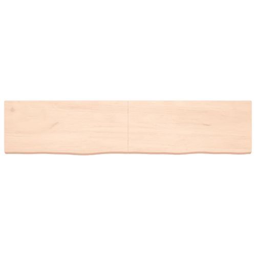 Dessus de table 180x40x6 cm bois de chêne massif non traité - Photo n°3; ?>