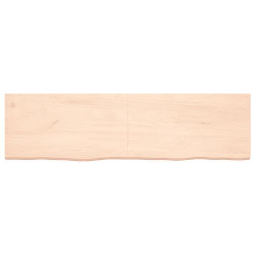 Dessus de table 180x50x4 cm bois de chêne massif non traité - Photo n°3; ?>