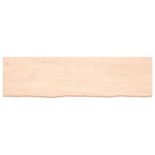 Dessus de table 180x50x6 cm bois de chêne massif non traité - Photo n°3; ?>