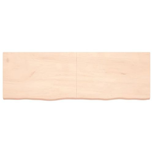 Dessus de table 180x60x6 cm bois de chêne massif non traité - Photo n°3; ?>