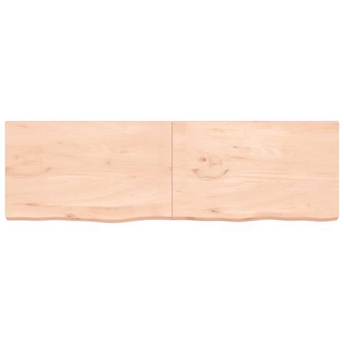 Dessus de table 200x60x6 cm bois de chêne massif non traité - Photo n°3; ?>