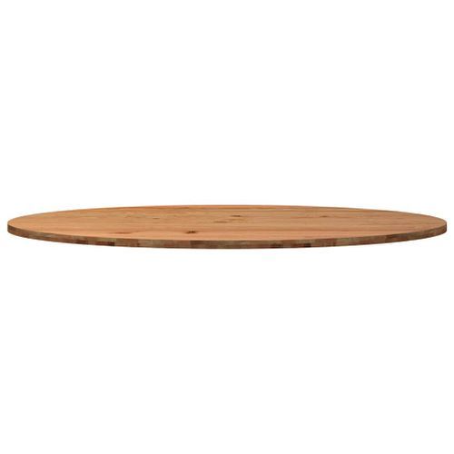 Dessus de table 220x100x4 cm bois de chêne massif ovale - Photo n°3; ?>