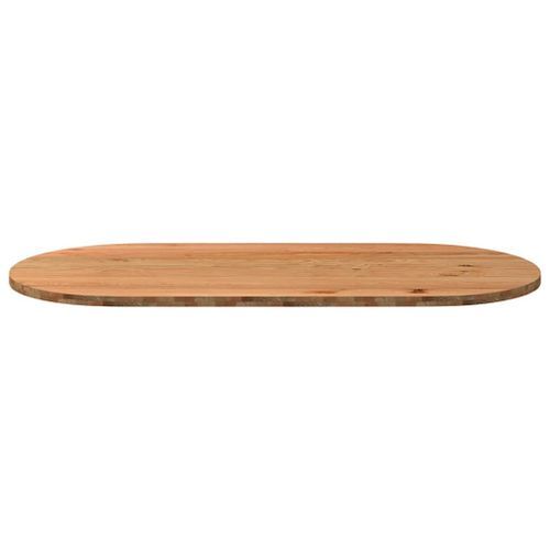 Dessus de table 220x100x4 cm bois de chêne massif ovale - Photo n°3; ?>