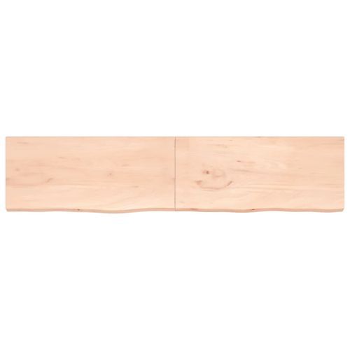 Dessus de table 220x50x4 cm bois de chêne massif non traité - Photo n°3; ?>