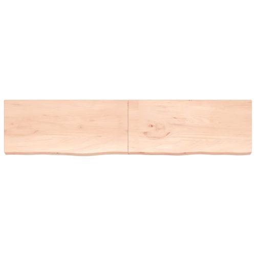 Dessus de table 220x50x6 cm bois de chêne massif non traité - Photo n°3; ?>