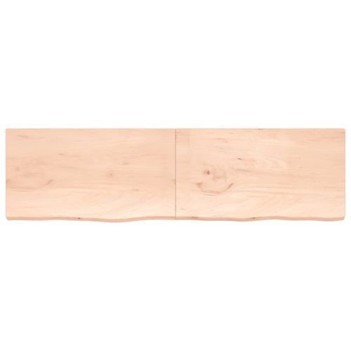 Dessus de table 220x60x(2-4) cm bois de chêne massif non traité - Photo n°3; ?>