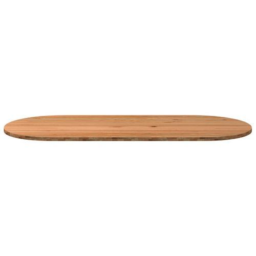 Dessus de table 280x120x4 cm bois de chêne massif ovale - Photo n°3; ?>