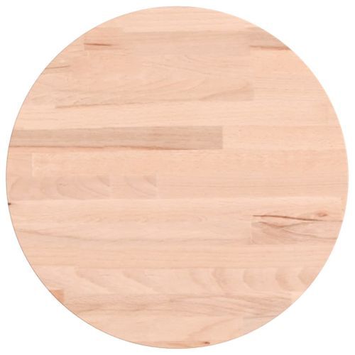 Dessus de table Ø30x1,5 cm rond bois massif de hêtre - Photo n°2; ?>