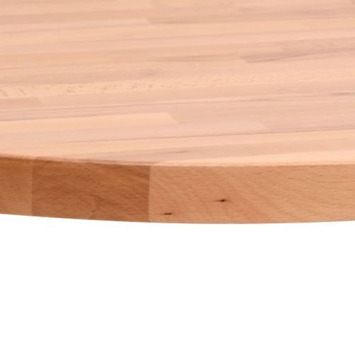 Dessus de table Ø30x1,5 cm rond bois massif de hêtre - Photo n°3; ?>