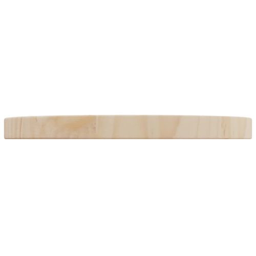 Dessus de table Ø30x2,5 cm Bois de pin massif - Photo n°3; ?>