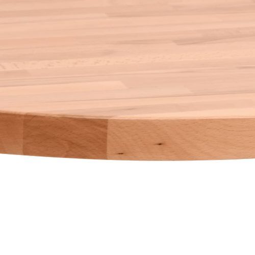 Dessus de table Ø30x2,5 cm rond bois massif de hêtre - Photo n°3; ?>