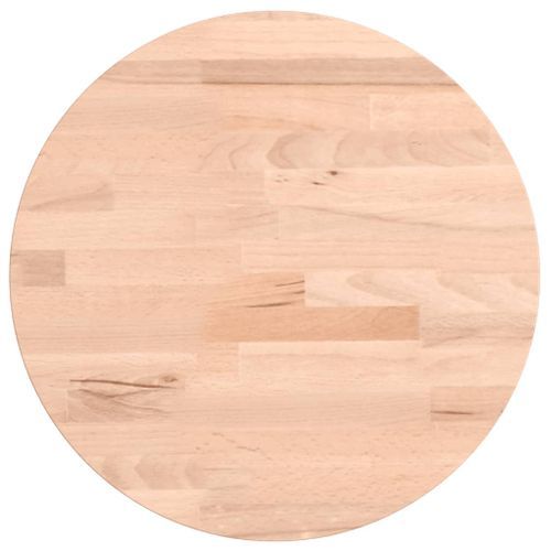 Dessus de table Ø30x2,5 cm rond bois massif de hêtre - Photo n°2; ?>