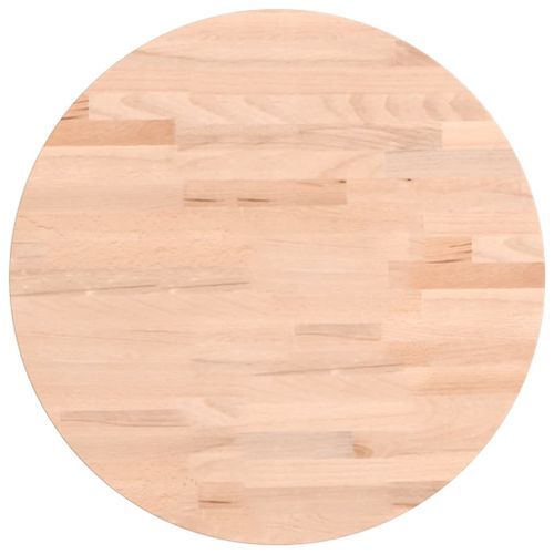 Dessus de table Ø40x1,5 cm rond bois massif de hêtre - Photo n°2; ?>