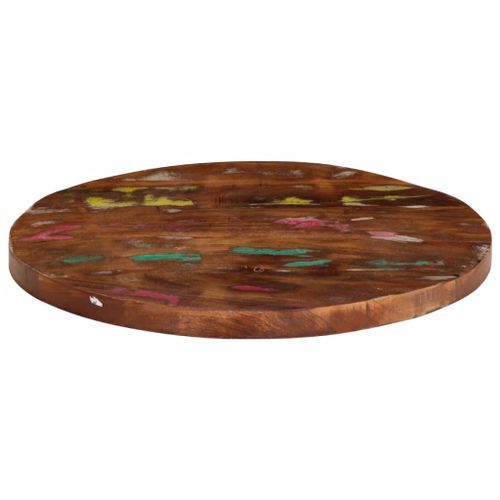 Dessus de table Ø 40x2,5 cm rond bois massif de récupération - Photo n°3; ?>