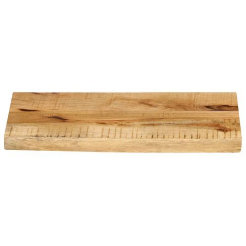 Dessus de table 40x20x2,5 cm bord vivant bois massif manguier - Photo n°3; ?>