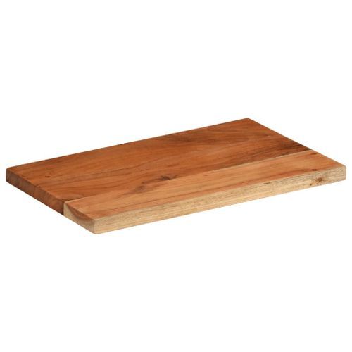 Dessus de table 40x20x2,5 cm rectangulaire bois massif d'acacia - Photo n°2; ?>