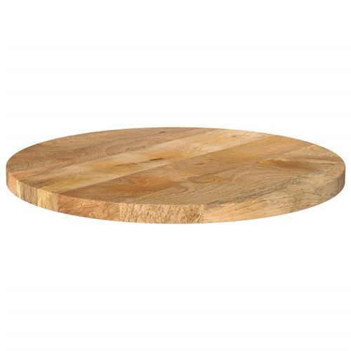 Dessus de table Ø 40x3,8 cm rond bois de manguier massif - Photo n°2; ?>